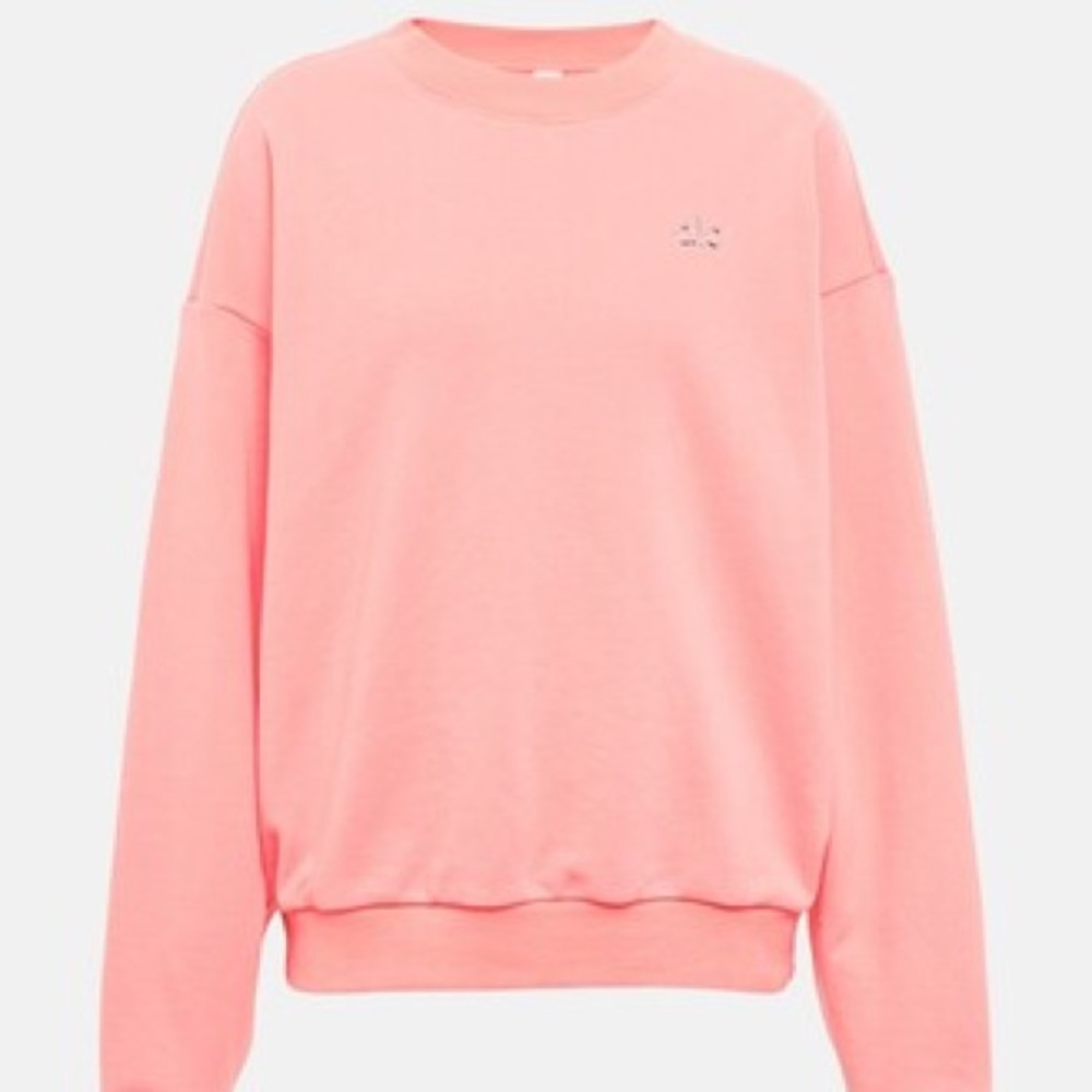 Alo Accolade Crew Neck Pullover (strawberry lemonade)